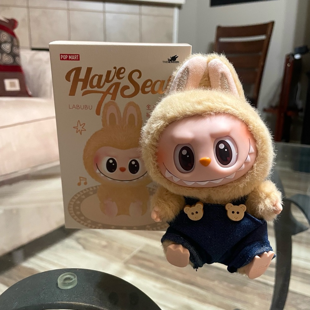 Authentic & New THE MONSTERS HAVE A SEAT SERIES- Plush Labubu (BABA)
